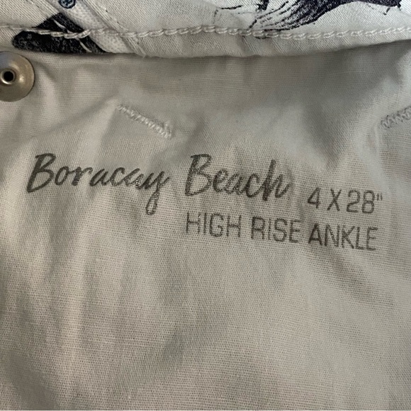 TOMMY BAHAMA Pants Womens Size 4x28 Boracay Beach High Rise Ankle Tropical - Picture 4 of 11